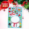 imageJOYIN 24 Pcs Christmas Makeaface Stickers Make Your Own Characters Mix and Match Sticker Sheets with Christmas Elf Santa Snowman Tree Xmas Party Games for Kids Party Favor Supplies CraftFunny stickers