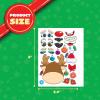 imageJOYIN 24 Pcs Christmas Makeaface Stickers Make Your Own Characters Mix and Match Sticker Sheets with Christmas Elf Santa Snowman Tree Xmas Party Games for Kids Party Favor Supplies CraftFace stickers