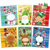 imageJOYIN 24 Pcs Christmas Makeaface Stickers Make Your Own Characters Mix and Match Sticker Sheets with Christmas Elf Santa Snowman Tree Xmas Party Games for Kids Party Favor Supplies CraftFunny stickers