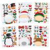 imageJOYIN 24 Pcs Christmas Makeaface Stickers Make Your Own Characters Mix and Match Sticker Sheets with Christmas Elf Santa Snowman Tree Xmas Party Games for Kids Party Favor Supplies CraftFace stickers