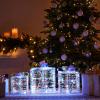 imageJOIEDOMI Christmas Lighted Gift Boxes Light Up Christmas Decorations Set of 3 Iridescent Present Boxes Xmas Boxe Light with LED Cool White for Indoor Porch Patio Holiday Xmas Eve Night DcorIridescent