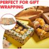 imageJOYIN 12 PCS Foiled Christmas Cookie Boxes for Gift Giving 875quot x 575quot x 275 Bakery Boxes with Window 3 Design Brown Kraft Cardboard Treat Box for Xmas Holiday Pastries Cupcakes Doughnut Wrap