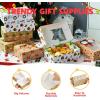 imageJOYIN 24 Pcs Christmas Cookie Boxes with Window 88quot x 58quot x 28quot Kraft Treat Bakery Gift Warpping Box for Xmas Holiday Party Favor Pastries Cupcakes Cookies Donuts GiftGiving 6 Designs
