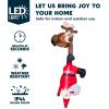 imageJoiedomi 8 FT Hanging Christmas Inflatables Decoration Christmas Inflatable Climbing Santa with Falling Elf Blow Up Santa with Buildin LEDs for Xmas Party Outdoor Yard Garden Lawn DecorSanta with Reindeer