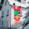 imageJoiedomi 8 FT Hanging Christmas Inflatables Decoration Christmas Inflatable Climbing Santa with Falling Elf Blow Up Santa with Buildin LEDs for Xmas Party Outdoor Yard Garden Lawn DecorSanta with Dog