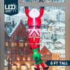 imageJoiedomi 8 FT Hanging Christmas Inflatables Decoration Christmas Inflatable Climbing Santa with Falling Elf Blow Up Santa with Buildin LEDs for Xmas Party Outdoor Yard Garden Lawn DecorSanta with Elf