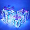 imageJOIEDOMI Christmas Lighted Gift Boxes Light Up Christmas Decorations Set of 3 Iridescent Present Boxes Xmas Boxe Light with LED Cool White for Indoor Porch Patio Holiday Xmas Eve Night DcorIridescent