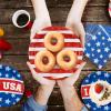 imageJOYIN 200 Pcs July 4th Plates ampamp Napkins Patriotic Party Supplies American Flag Patriotic Paper Plates Napkins 4th of July Memorial Independence Day Party Tableware Decoration Supply Serve 50