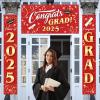 imageJOYIN 3 Pcs Graduation Decorations Class of 2025 Large Graduaiton Banner Set 2025 Red Congrats Grad Party Backdrop and Banners Hanging Porch Supplies for College Graduation IndoorOutdoor DecorRed