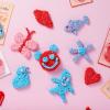 imageJOYIN 12 PCS Valentines Day Foam squashy toy with Cards Fun Foam Modeling for Valentine Party Favors Gift Exchange and Game PrizesColorful