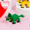 imageJOYIN 24 Packs Valentines Day Cards with Dinosaur Building Blocks Filled Hearts for Party Favor Classroom Exchange Prize Valentines Greeting Cards