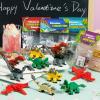 imageJOYIN 24 Packs Valentines Day Cards with Sea Animal Building Blocks for Gifts Party Favor Classroom Exchange Prize Valentines Greeting CardsDinosaur