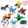 imageJOYIN 24 Packs Valentines Day Cards with Sea Animal Building Blocks for Gifts Party Favor Classroom Exchange Prize Valentines Greeting CardsInsect