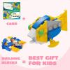 imageJOYIN 24 Packs Valentines Day Cards with Sea Animal Building Blocks for Gifts Party Favor Classroom Exchange Prize Valentines Greeting CardsOcean