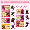 imageJOYIN 28 Packs Valentines Day Sticky Wall Climbing Men Ninja with Gifts Cards Set Stress Relief Toys for Kids Party Favor Classroom Exchange Prizes Valentine Greeting Cards