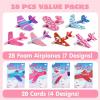 imageJOYIN 28 Valentines Day Foam Airplanes for Kids Greeting Cards with Punchline for Kids School Classroom Exchange Prizes Gift Supplies Planes Party Favor