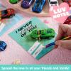 imageJOYIN 28 Valentines Day Gifts Cards with DieCast Racing Cars Vehicle for Kids School Classroom Exchange Party Favor Gift Supplies