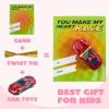 imageJOYIN 28 Valentines Day Gifts Cards with DieCast Racing Cars Vehicle for Kids School Classroom Exchange Party Favor Gift Supplies