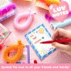 imageJOYIN 30 Pack Valentines Day Gift Cards with Multicolor Stretchy String Toys Set Unicorn Noodle Toys Stress Relief Fidget Toys for Kids Valentine Party Favors Classroom Gift Exchange Game Prize