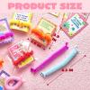 imageJOYIN 30 Pack Valentines Day Gift Cards with Multicolor Stretchy String Toys Set Unicorn Noodle Toys Stress Relief Fidget Toys for Kids Valentine Party Favors Classroom Gift Exchange Game Prize