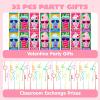 imageJOYIN 32 Pack Valentines Day Straws with Cards Colorful Crazy Reusable Drinking Straws for kids Classroom Exchange Prizes Party Favors Gifts