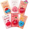 imageJOYIN 12 PCS Valentines Day Foam squashy toy with Cards Fun Foam Modeling for Valentine Party Favors Gift Exchange and Game PrizesColorful