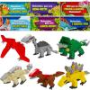 imageJOYIN 24 Packs Valentines Day Cards with Sea Animal Building Blocks for Gifts Party Favor Classroom Exchange Prize Valentines Greeting CardsDinosaur