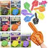 imageJOYIN 28 Pcs Valentines Day Foam Fingers with Cards for Kids Valentines Greeting Cards Classroom Exchange Gift for Kids Holiday Reward Prizes and Party Favor