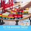 imageMontessori Wooden Train Toy Set for Kids 12PCS Magnetic Train Cars with Storage Gift Box STEM Educational Toy for Boys ampamp Girls Ages 28 Years Christmas Birthday Party Gift