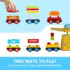 imageMontessori Wooden Train Toy Set for Kids 12PCS Magnetic Train Cars with Storage Gift Box STEM Educational Toy for Boys ampamp Girls Ages 28 Years Christmas Birthday Party Gift