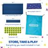 imageSYNCFUN Fort Building Kit for Kids STEM Creative Construction Toy with Starry Night Cloth Storage Bag for Indoor ampamp Outdoors Activity Educational Gift for Age 3 4 5 6 7 8 9 10 11 12 Boys and GirlsBlue Green