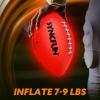 imageSYNCFUN Glow in The Dark Football for Boys Light Up Football for Night Outdoor Sports Games Red Glowing Ball Ball Accessories Gifts for Teen Boy Toys Ages 3 Old and Up