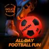 imageSYNCFUN Glow in The Dark Soccer Ball for Boys Light Up Soccer Night Sports Gear Gifts Games Red Glowing Ball Ball Accessories Gifts for Teen Boy Toys Ages 3 Old and Up