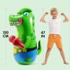 imageSYNCFUN Inflatable Punching Bag for Kids 47 Inches Toddler Blow up Punching Bag Toys TRex Dinosaur BouncingBack Bopper