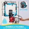 imageSYNCFUN Mini Basketball Hoop Over The Door LED Indoor Basketball Hoop for Kids with Scoreboard ampamp 4 Balls Basket Ball Game Toys Gifts for Boys Ages 3 and UPRedBlue