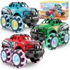 image3Pack Monster Truck Toy  Toy Truck with Flashing LED Wheels  LightUp Cars for Toddlers  Christmas Birthday Gift for Boys Girls  FrictionPowered