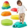 imageJOYIN 5 Pcs Turtle Balance Stepping Stones Kids Turtle Path Jumping Stones Toddler Obstacle Course Coordination Game Toys Indoor or Outdoor Play for Kids Aged 3