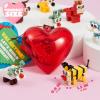 imageJOYIN 26 Packs Valentines Day Cards with Building Blocks Prefilled Hearts with Cards Filled with Animal Building Blocks for Valentine Party Favor Classroom Prize Supply