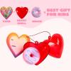 imageJOYIN 28 Pack Mochi Squishy Toy Filled Hearts and Cards for Kids Valentine Classroom Exchange Party Favors Kawaii Stress Relief Toys for Valentine Gift Exchange Game Prizes and Carnivals GiftClassic Valentine Mochi
