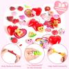 imageJOYIN 28 Packs Heart Gift Cards with Mochi Squishy Toys and Heart Shells Stress Relief Fidget Cute Miniature Novelty Toys for Kids Party Favors and School ExchangeKawaii Valentine Mochi