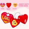 imageJOYIN 28 Packs Heart Gift Cards with Mochi Squishy Toys and Heart Shells Stress Relief Fidget Cute Miniature Novelty Toys for Kids Party Favors and School ExchangeKawaii Valentine Mochi