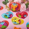 imageJOYIN 28 Packs Valentines Cards with Fidget Spinner Stress Relief Hand Finger Spinner Fidget Toy for Valentines Day Kids School Classroom Prizes Gift ExchangeParty Favor Exchange Gift RewardsHeart