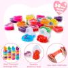 imageJOYIN 30 PCS Valentine Day Gift Cards with Galaxy Slime Stress Relief Fidget Toys for Kids Classroom Exchange Prizes Valentines Party FavorFresh