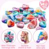 imageJOYIN 30 PCS Valentine Day Gift Cards with Galaxy Slime Stress Relief Fidget Toys for Kids Classroom Exchange Prizes Valentines Party FavorGalaxy