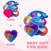 imageJOYIN 30 PCS Valentine Day Gift Cards with Galaxy Slime Stress Relief Fidget Toys for Kids Classroom Exchange Prizes Valentines Party FavorSpecial Cards