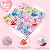 imageJOYIN 30 Packs 6 Design Gift Cards with Pop Bubble Keychains Mini Colored Pop Multi Shape Stress Relief Fidget Toys for Kids Party Favors and Classroom Gift ExchangeCute Valentine Pop Bubble
