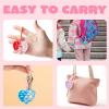 imageJOYIN 30 Packs Gift Cards with Heart Pop Bubble Keychain Mini Pop Squeeze Toys Stress Relief Fidget Toys for Kids Party Favors Classroom Exchange and Game Prizes