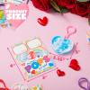 imageJOYIN 30 Packs Gift Cards with Heart Pop Bubble Keychain Mini Pop Squeeze Toys Stress Relief Fidget Toys for Kids Party Favors Classroom Exchange and Game Prizes