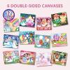 imageKlever Kits Dot Art Kit for Kids No Mess Sticker for Toddler 37 Craft Kits DIY Creative Activity Travel Toy Birthday Gifts for Boys Girls DinosaurUnicorn and Princess