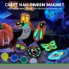 imageJOYIN 12 Glow in The Dark Wooden Magnets for Kids Paint Your Own Arts and Crafts Painting Kit Halloween Crafts Birthday Parties and Family Crafts Gift Party Favors for Boys Girls Ages 3Glow in Space